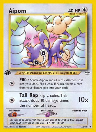 Neo Genesis 026/111 Aipom - 1st Edition - Uncommon