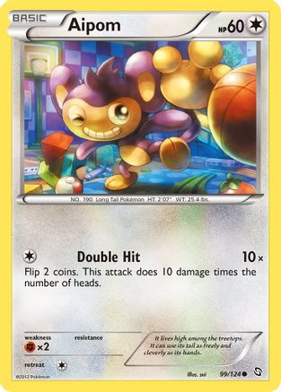 Dragons Exalted 099 Aipom - Reverse Holofoil - Common
