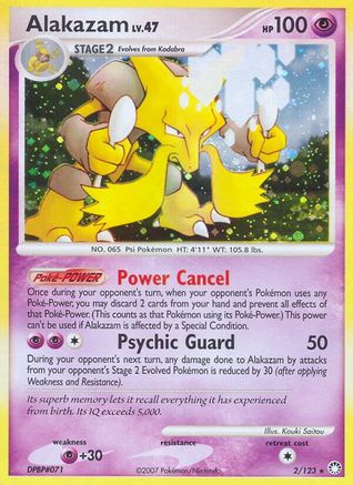 Mysterious Treasures 002/123 Alakazam - Reverse Holofoil - Holo Rare