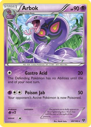 XY Base Set 048 Arbok - Rare