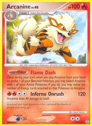 Secret Wonders 022/132 Arcanine - Reverse Holofoil - Rare