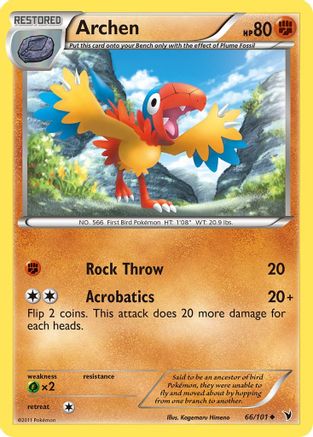 Noble Victories 066 Archen - Reverse Holofoil - Uncommon