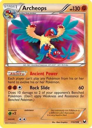 Dark Explorers 110 Archeops - Holofoil - Secret Rare