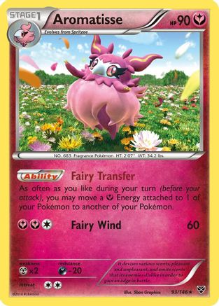 XY Base Set 093/146 Aromatisse - Holofoil - Holo Rare