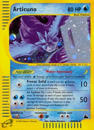 Skyridge 0H3 Articuno (H3) - Holofoil - Holo Rare
