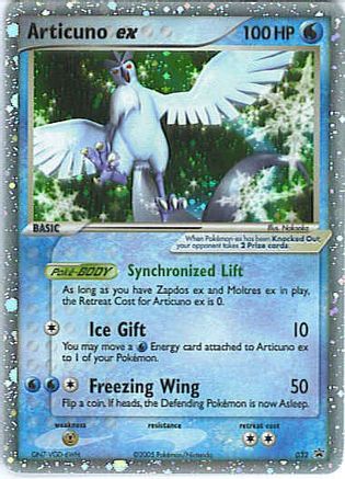Nintendo Promos Articuno ex - 032 (EX Collector's Window Tins) - Holofoil - Promo
