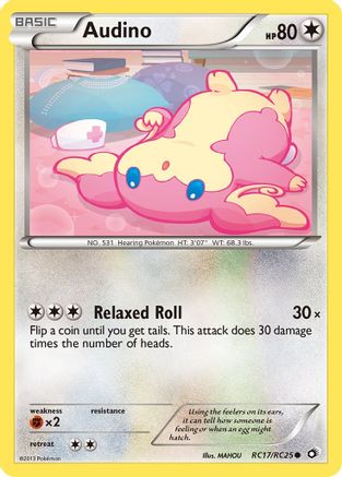 Legendary Treasures Radiant Collection RC17/RC25 Audino - Holofoil - Common