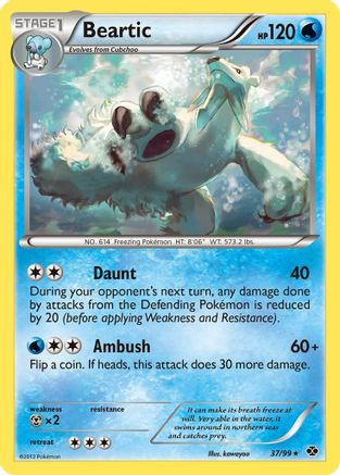 Next Destinies 037 Beartic - Reverse Holofoil - Rare