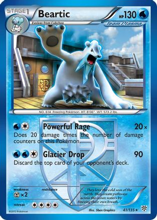 Plasma Storm 041 Beartic (Team Plasma) - Rare