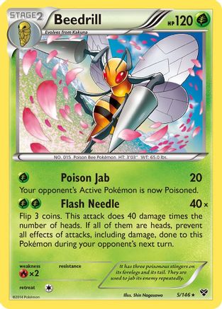 XY Base Set 005 Beedrill - Rare