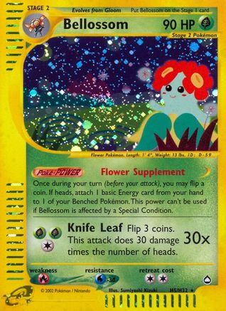 Aquapolis 0H5 Bellossom (H5) - Holofoil - Holo Rare