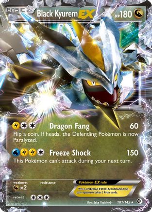 Boundaries Crossed 101/149 Black Kyurem EX - Holofoil - Ultra Rare