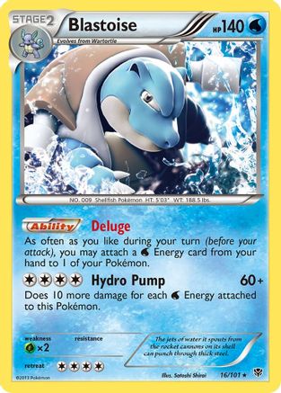 Plasma Blast 016/101 Blastoise - Holofoil - Holo Rare
