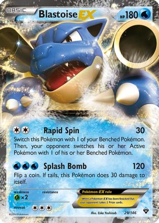XY Base Set 029/146 Blastoise EX - Holofoil - Ultra Rare