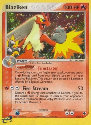 Ruby and Sapphire /109 Blaziken - 3/109 - Holofoil - Holo Rare