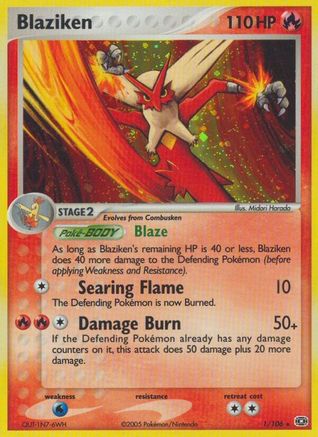 Emerald Blaziken - Holo Rare