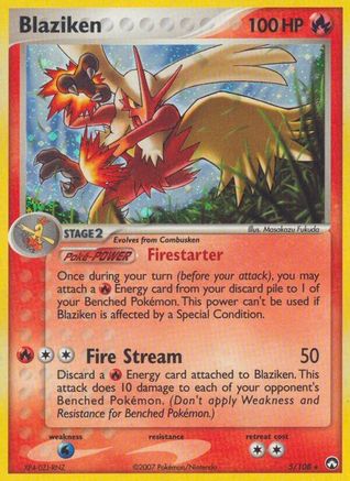 Power Keepers 005 Blaziken - Holofoil - Holo Rare