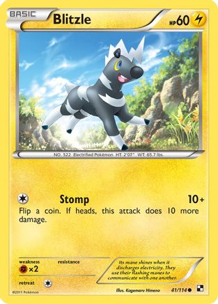 Black and White 041 Blitzle (41) - Reverse Holofoil - Common