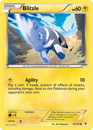 Noble Victories 035 Blitzle - Reverse Holofoil - Common