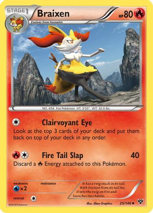 XY Base Set 025/146 Braixen - Uncommon