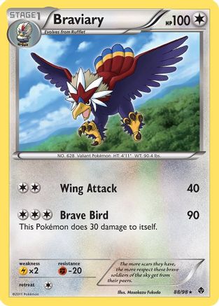Emerging Powers 088 Braviary - Holofoil - Holo Rare