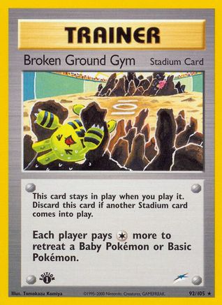 Neo Destiny 092 Broken Ground Gym - Unlimited - Rare