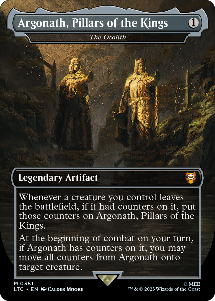 Tales of Middle-earth Commander / Argonath, Pillars of the Kings - (LTC-351) - Argonath, Pillars of the Kings - The Ozolith (Borderless) Foil