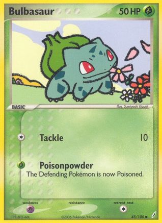 Crystal Guardians 045/100 Bulbasaur - Reverse Holofoil - Common