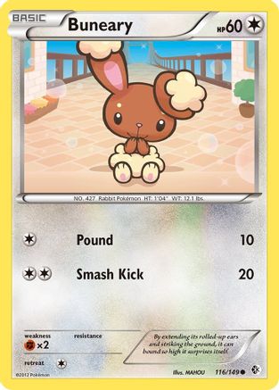 Boundaries Crossed 116 Buneary - Reverse Holofoil - Common
