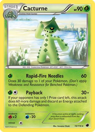 Plasma Freeze 010 Cacturne - Rare