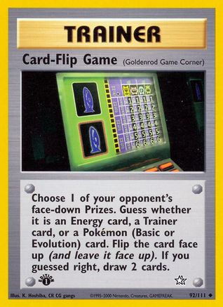 Neo Genesis 092/111 Card-Flip Game (Goldenrod Game Corner) - Unlimited - Uncommon