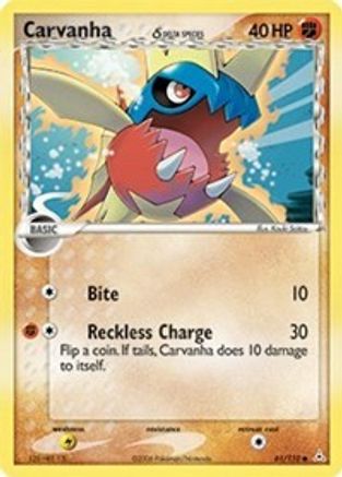Holon Phantoms 061/110 Carvanha (Delta Species) - Reverse Holofoil - Common