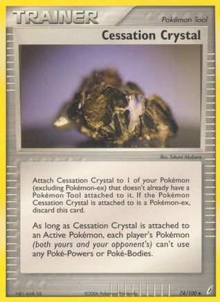 Crystal Guardians 074/100 Cessation Crystal - Reverse Holofoil - Uncommon