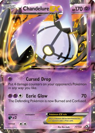 Legendary Treasures 077 Chandelure EX - Holofoil - Ultra Rare