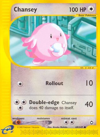 Aquapolis 069/147 Chansey - Reverse Holofoil - Common