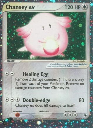 Ruby and Sapphire /109 Chansey ex - Holofoil - Ultra Rare