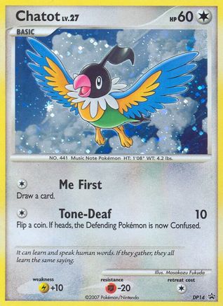 Diamond and Pearl Promos Chatot - DP14 - Holofoil - Promo