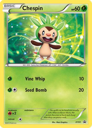 XY Promos XY01 Chespin - Holofoil - Promo