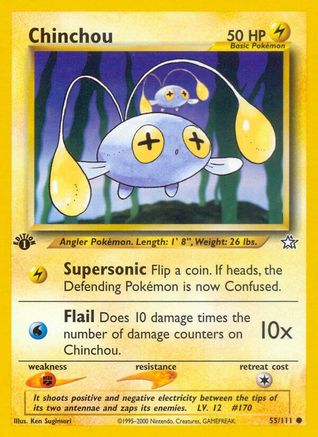 Neo Genesis 055/111 Chinchou - 1st Edition - Common