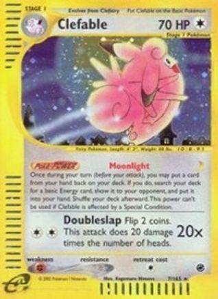 Expedition 007 Clefable (7) - Reverse Holofoil - Holo Rare
