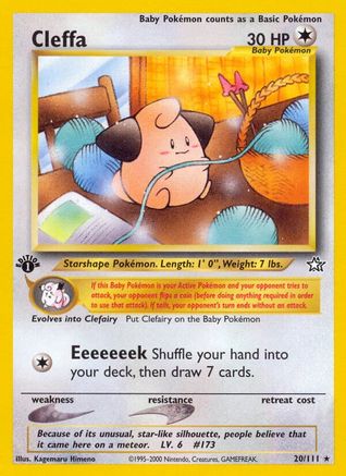 Neo Genesis 020/111 Cleffa - 1st Edition - Rare