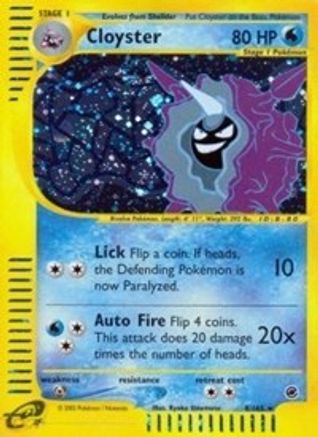 Expedition 008 Cloyster (8) - Reverse Holofoil - Holo Rare