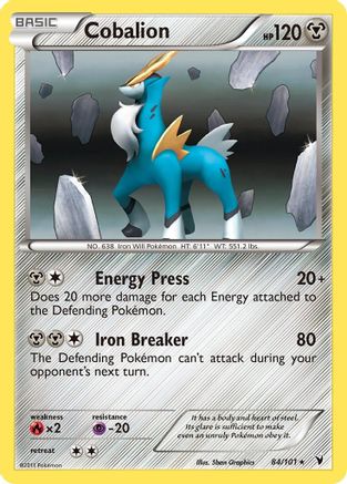 Noble Victories 084 Cobalion - Reverse Holofoil - Holo Rare