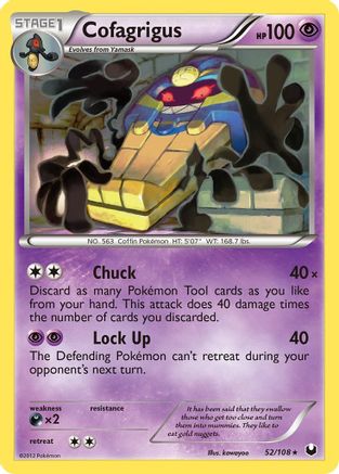 Dark Explorers 052 Cofagrigus - Reverse Holofoil - Rare