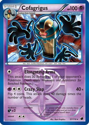 Plasma Freeze 057 Cofagrigus (Team Plasma) (57) - Rare