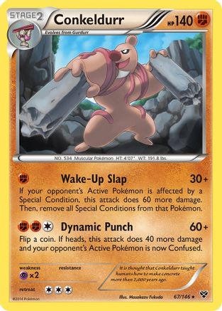 XY Base Set 067 Conkeldurr - Rare