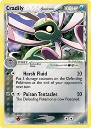 Holon Phantoms 002 Cradily (Delta Species) - Holofoil - Holo Rare