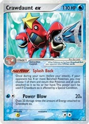 Holon Phantoms 099 Crawdaunt ex - Holofoil - Ultra Rare