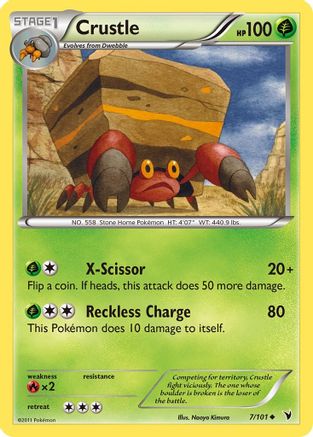 Noble Victories 007 Crustle - Reverse Holofoil - Uncommon