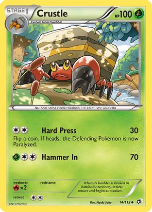 Legendary Treasures 014 Crustle - Reverse Holofoil - Uncommon